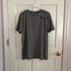 Gray Puma Work Out Tee